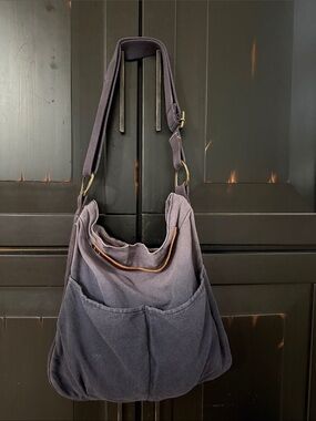 49 Square Miles Casual Slate Shoulder Tote Bag with Front Pockets